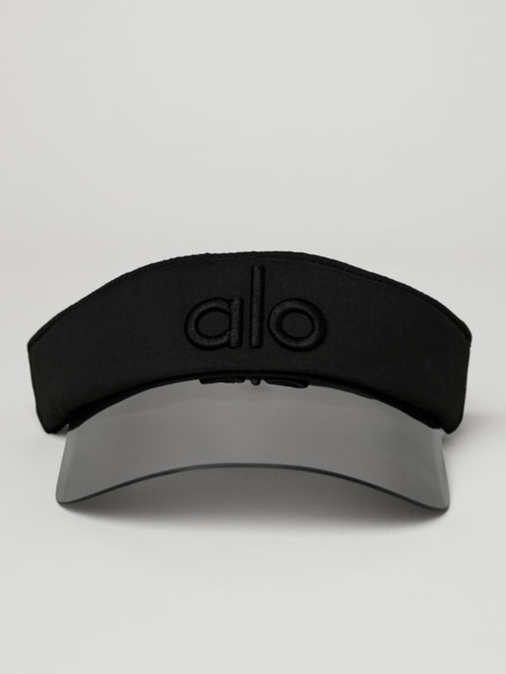 ALO Yoga Black Visor with Gray Reflective Brim